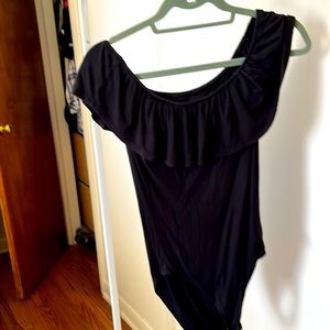 Abercrombie & Fitch Ruffled Bodysuit